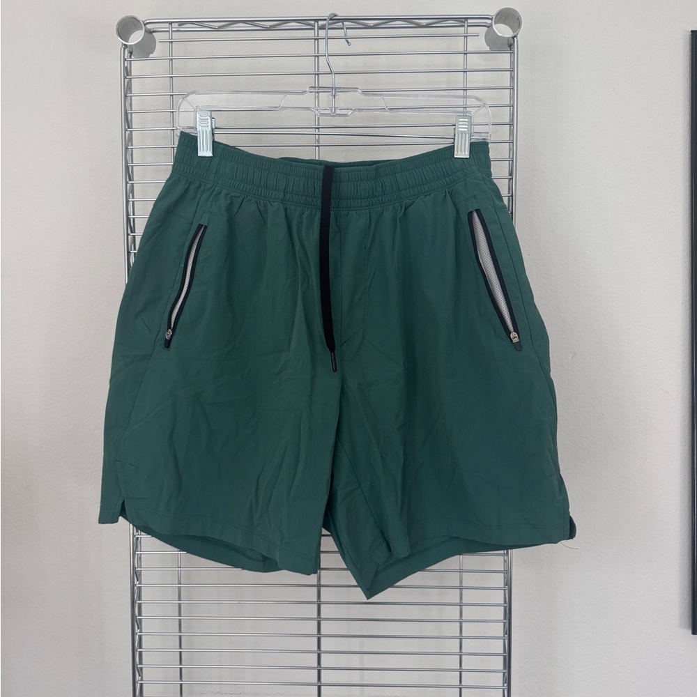 All in Motion Men's Green Athletic Shorts